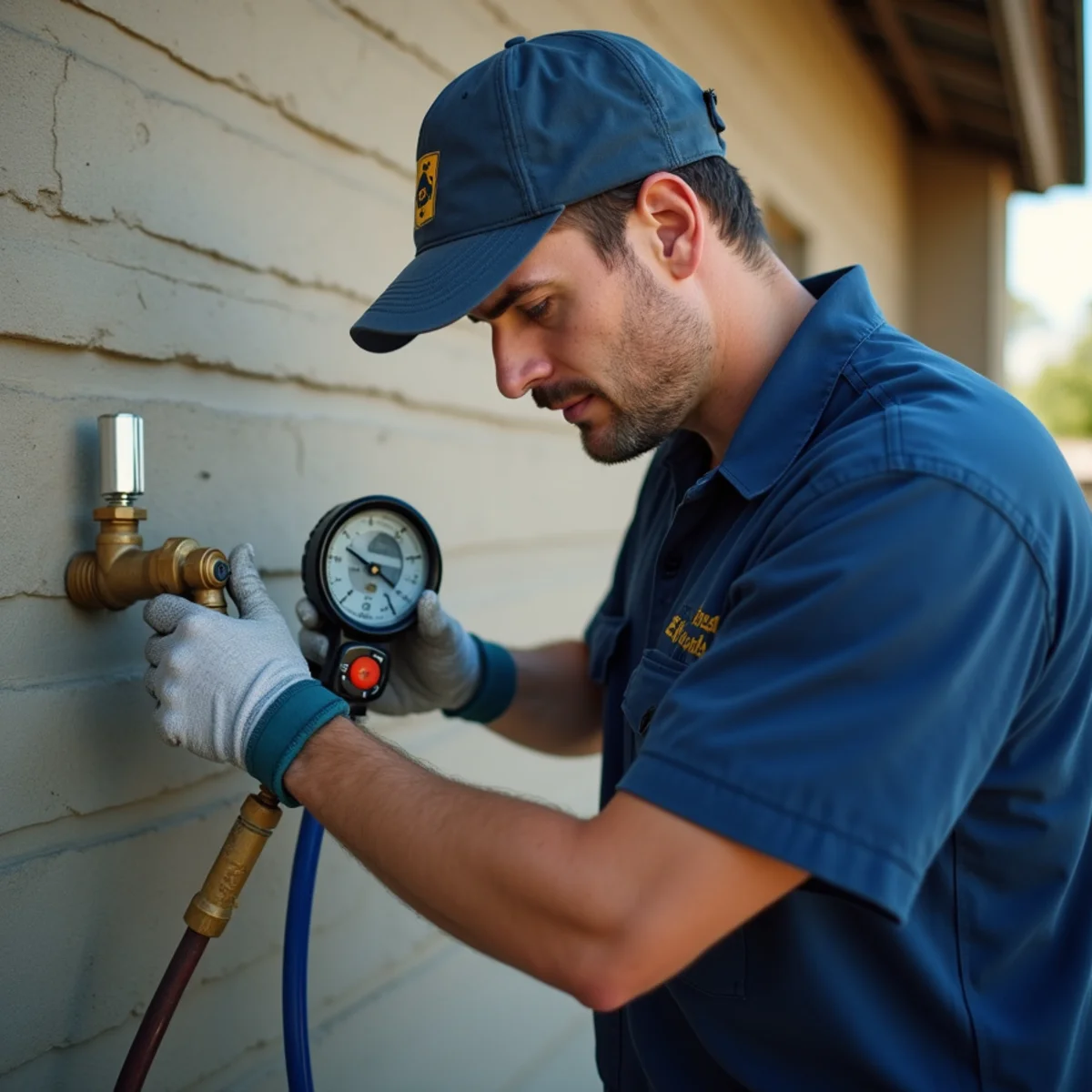 Master plumber performing leak detection services in Helotes TX