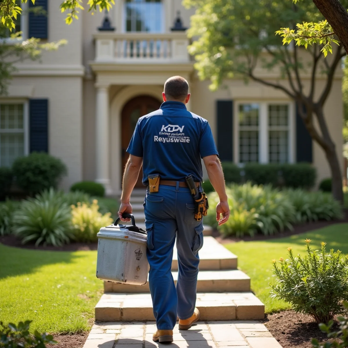 Plumbing service on location in Grey Forest, TX