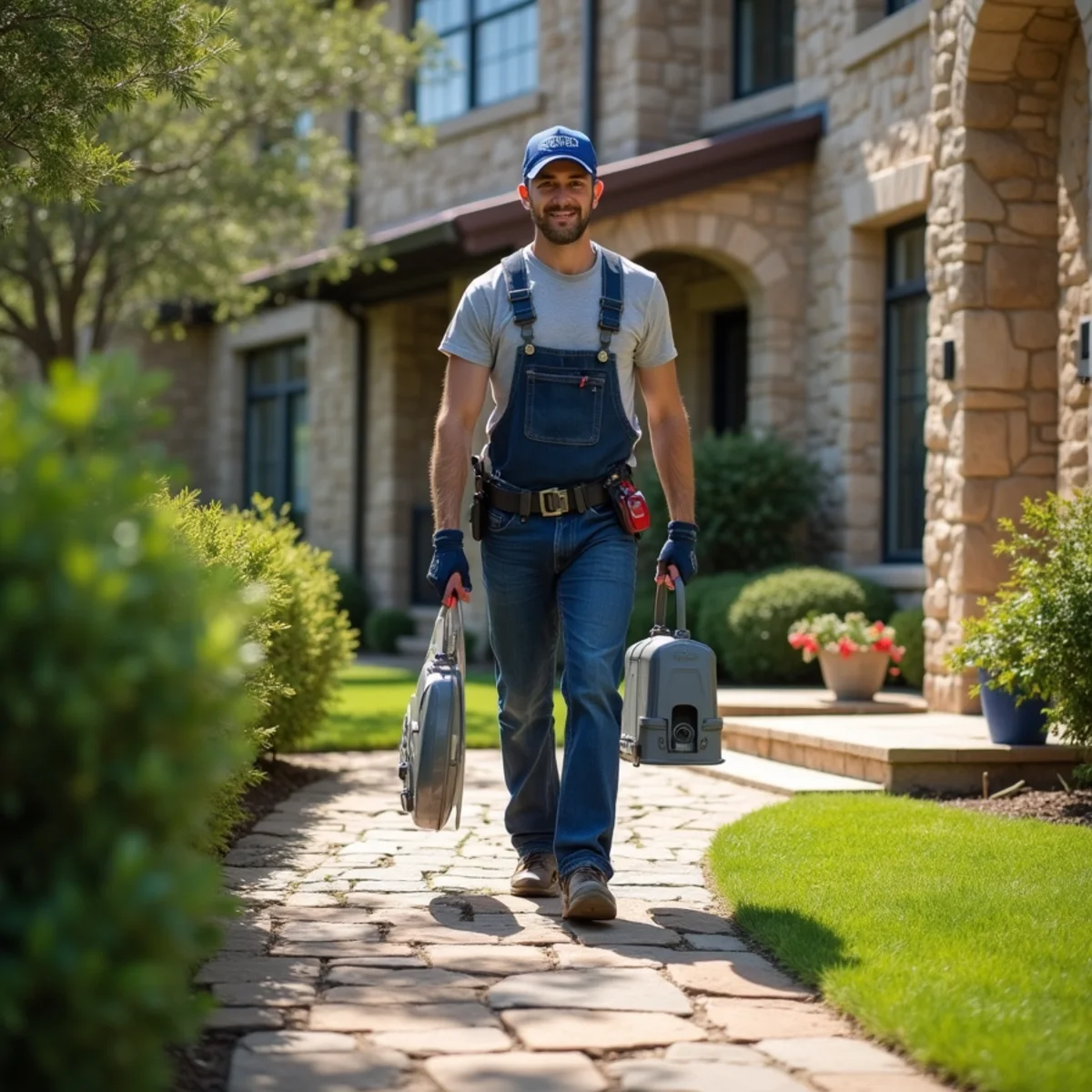 Plumbing service on location in Helotes (Hub), TX