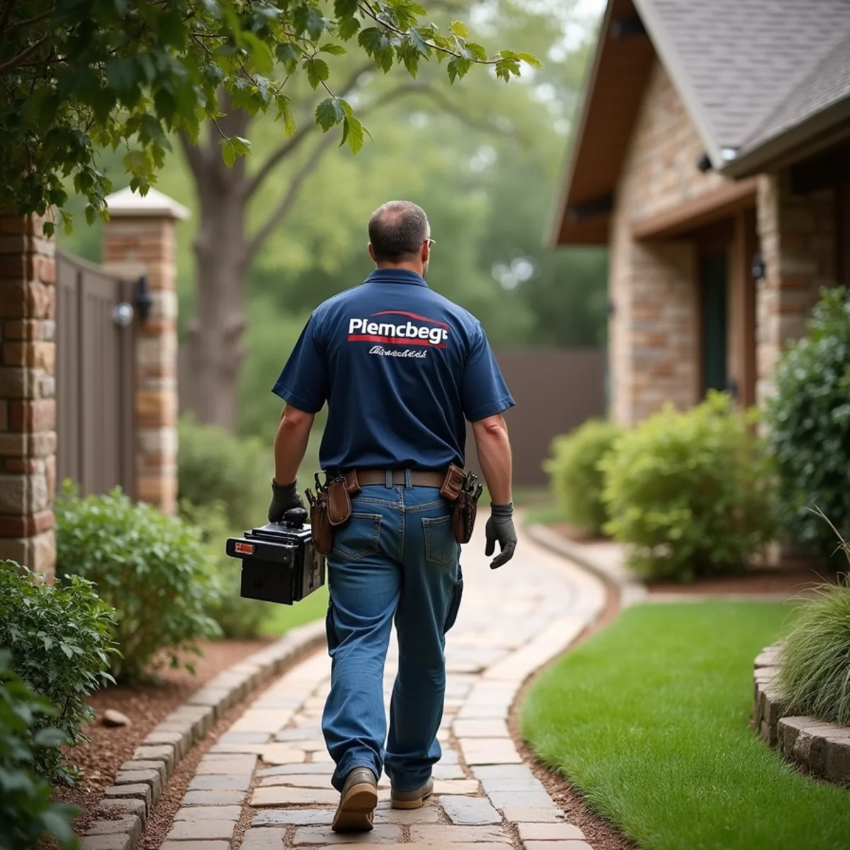 Plumbing service on location in Hill Country Village, TX